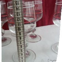  чаши за вино калиево кристално стъкло , снимка 3 - Антикварни и старинни предмети - 20616767