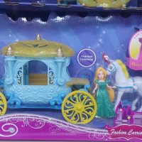 Кукла Принцеса Пепеляшка с Каляска и кон, снимка 1 - Кукли - 43140418