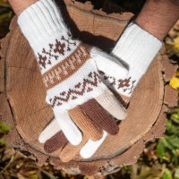 Перуански ръкавици с цели пръсти различни цветове, снимка 1 - Ръкавици - 43126930