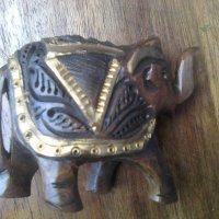 Дървено индийско слонче сувенир 2, снимка 1 - Други ценни предмети - 38771700