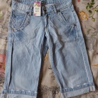 Нови дамски дънкови къси панталони, снимка 6 - Къси панталони и бермуди - 40404024