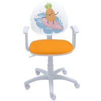 Бял офис детски стол с картина до 130кг.-до 10 дни доставка-различни цветове, снимка 5 - Мебели за детската стая - 43238832
