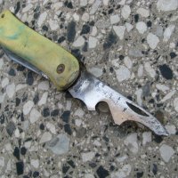 Нож ножка с 2 остриета, снимка 2 - Антикварни и старинни предмети - 28361615