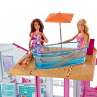 Голямата къща на Барби Mattel Barbie Malibu Къща за кукли, снимка 7 - Кукли - 39325597