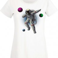 Дамска Тениска Dabbing astronaut,Изненада,Повод,Подарък,Празник, снимка 9 - Тениски - 37643186