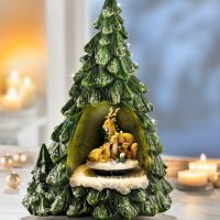 Музикална кутия "Коледна елха" с осветление" коледна декорация, снимка 1 - Декорация за дома - 38718305