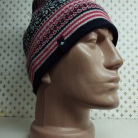 Мъжка плетена шапка с папулка-мпшу15, снимка 3 - Шапки - 43297543