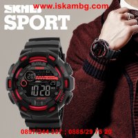 Спортен часовник SKMEI черен хронометър аларма - 1243, снимка 6 - Мъжки - 26836756