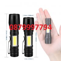 Мини LED Фенер с регулация на фокус, снимка 5 - Къмпинг осветление - 40159783