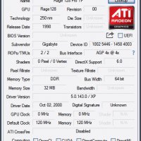 Видео карта ATi RAGE 128 Pro(Gigabyte GV-AG32S) 32MB DDR 128bit AGP, снимка 9 - Видеокарти - 33903232