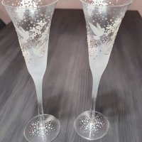 Ритуални чаши за шампанско , снимка 1 - Чаши - 43051695