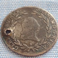Сребърна монета 20 кройцера 1795г. Франц втори Будапеща Австрия 18705, снимка 3 - Нумизматика и бонистика - 42944181