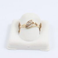 нов златен пръстен 48775-3, снимка 1 - Пръстени - 39599764