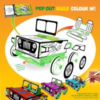 Детски комплект за изработка на кола от екологични материали, снимка 4 - Образователни игри - 43217764