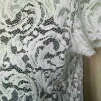 Блуза от дантела, в светло екрю👗🍀M/L👗🍀арт.2084, снимка 2 - Корсети, бюстиета, топове - 33654987