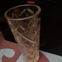 Стъклена бомбониера, 2бр.свещници дървен и бял от др. материал,стъклени вази,керамичен съд и фигура, снимка 6 - Други стоки за дома - 35538473