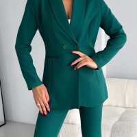 Дамски костюм с панталон и сако, Vitalite, Зелен 36-38-40-42-44-46, снимка 4 - Костюми - 43506500