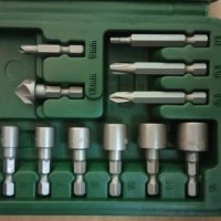 битове накрайници вложки бургии за метал и дърво комплект в кутия, снимка 2 - Други инструменти - 35192909
