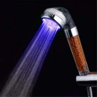 Топ избор! Турмалинов алкализиращ и йонизиращ душ светещ в 3 цвята, снимка 5 - Душ кабини и вани - 27477084