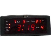 Дигитален LED настолен часовник с аларма и температура, снимка 2 - Друга електроника - 36831005