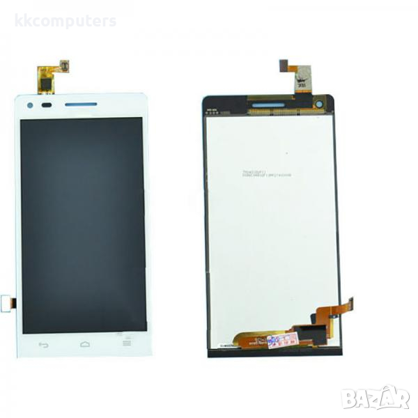 Съвместим HQ LCD Дисплей за Huawei Ascend G6 + тъч скрийн / Бял /, снимка 1