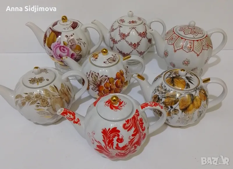 Руски порцелан ЛФЗ чайници, снимка 1