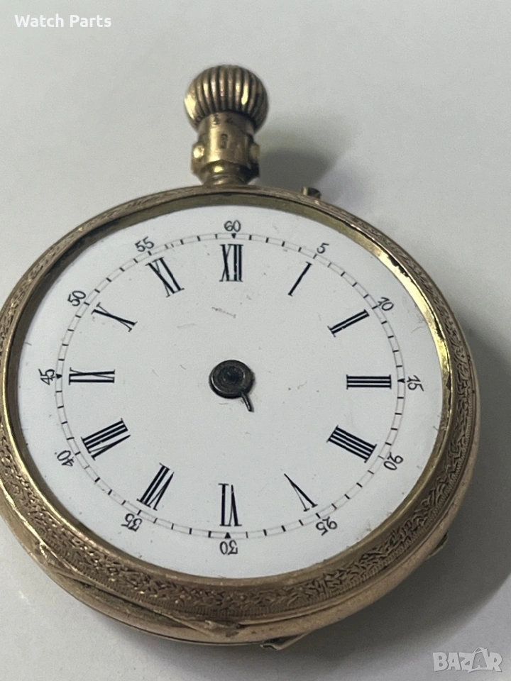 Златен джобен часовник 14 карата, снимка 1