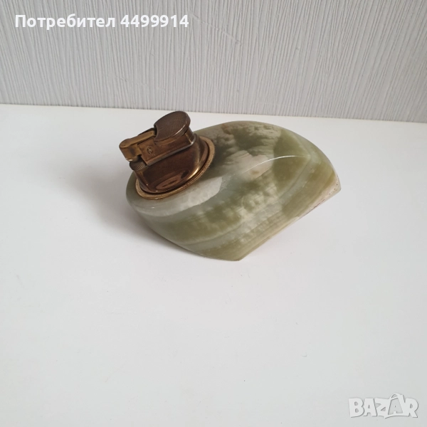 Настолна газова запалка от оникс, снимка 1