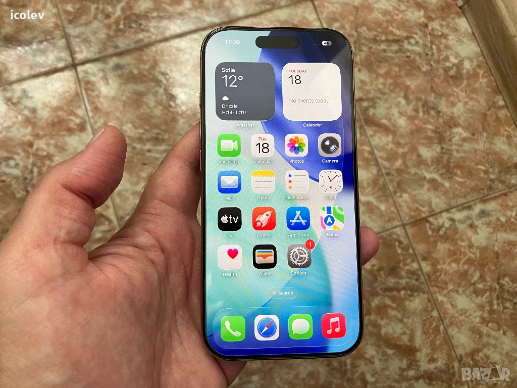 IPhone 16 Pro 128гб Перфектен 92% BH, снимка 1