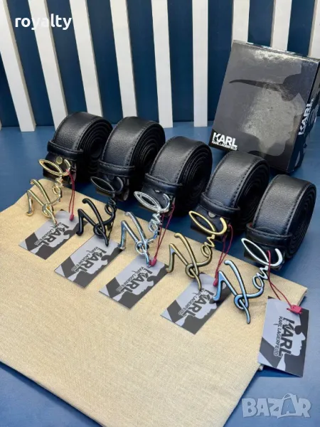 Karl Lagerfeld естествена кожа колани , снимка 1