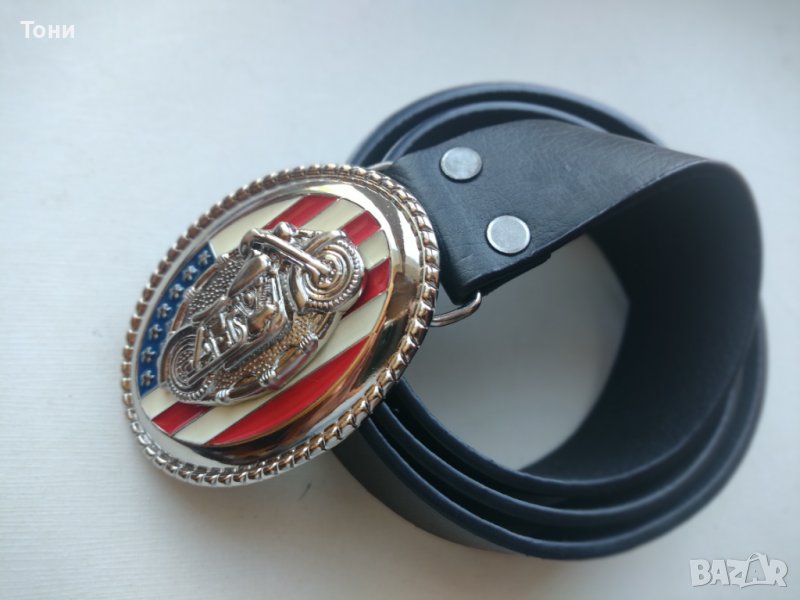 Мъжки кожен  колан , снимка 1