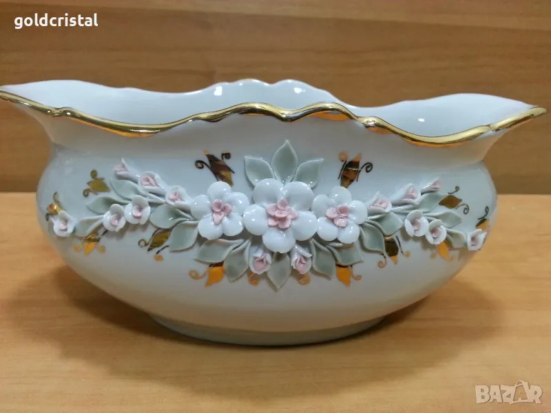 Стар руски порцелан купа фруктиера , снимка 1