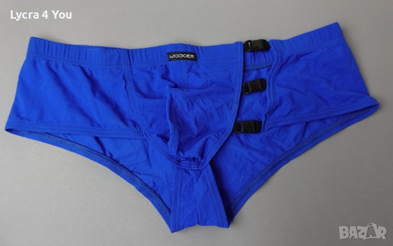 WOJOER XL немски сини слипове с предно разкопчаване, снимка 1