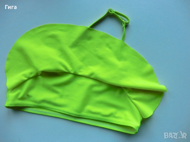 ярко горнище на бански с волан, снимка 1