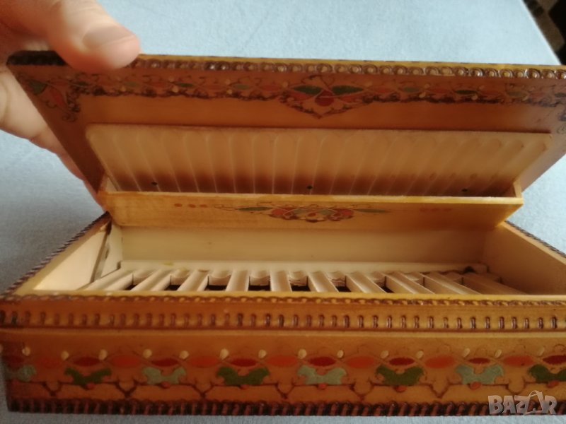 Дървена кутия за цигари, снимка 1