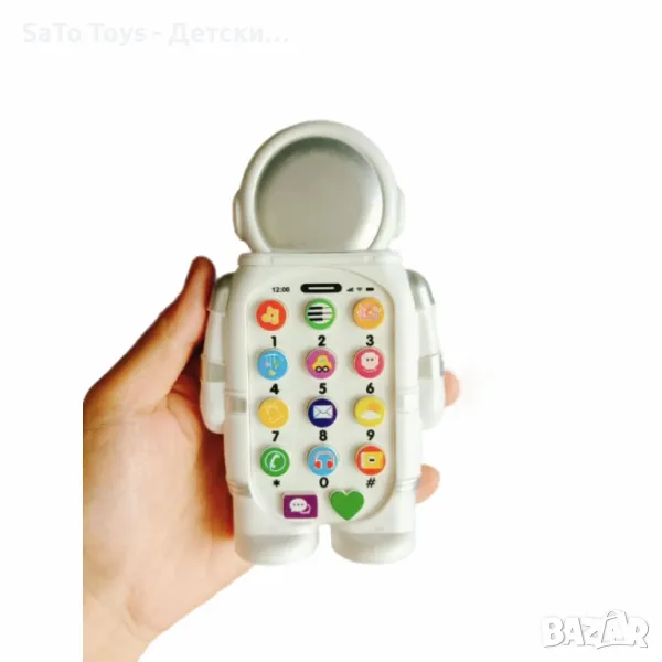 Детски музикален телефон "Космонавт" – Вашият малък изследовател на звуци и светове, снимка 1