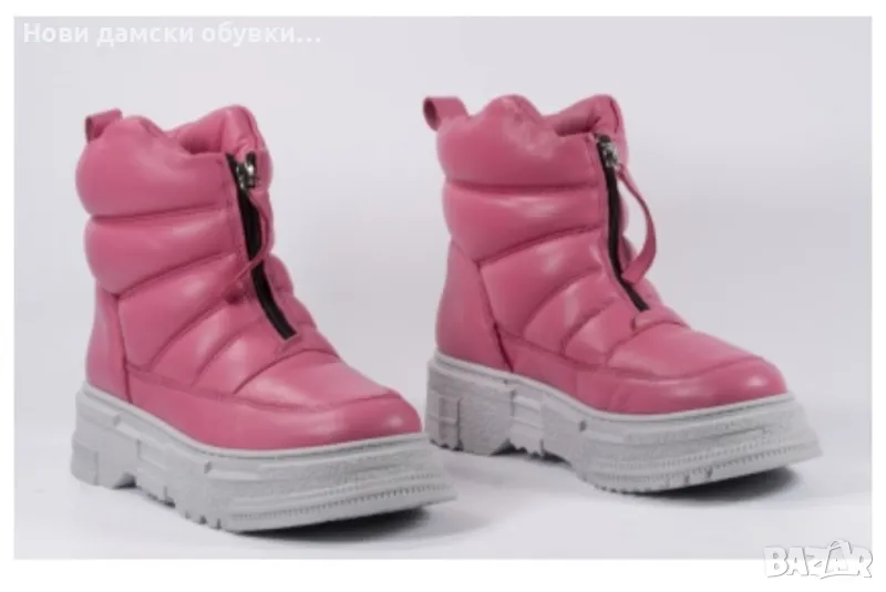 Нови дамски боти от естествена кожа, снимка 1