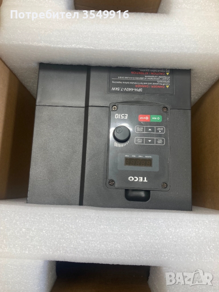 Честотен регулатор(инвертор) TECO 7,5кw/400V, снимка 1