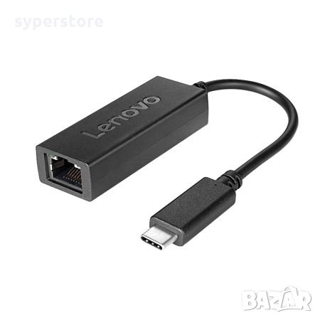 Лан Карта кабелна USB Type C Lenovo USB-C to Ethernet Adapter, снимка 1