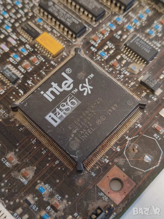 Платка mb с процесор i486 SX за ретро компютър, снимка 1