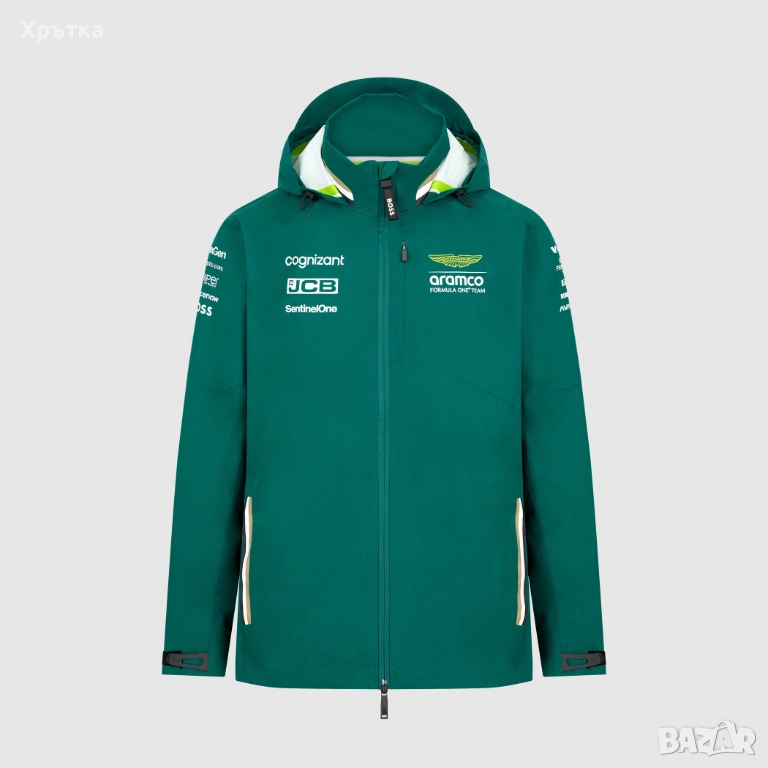 Aston Martin x Hugo Boss F1 Team Rain - Оригинално мъжко яке р-р M, снимка 1