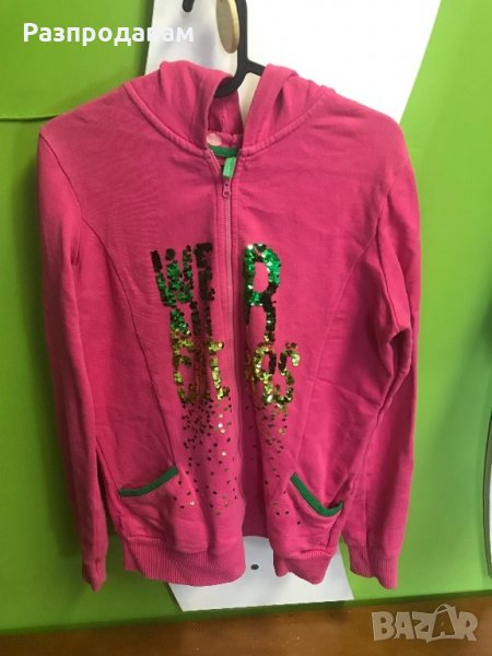 Розов суичер Benetton, снимка 1