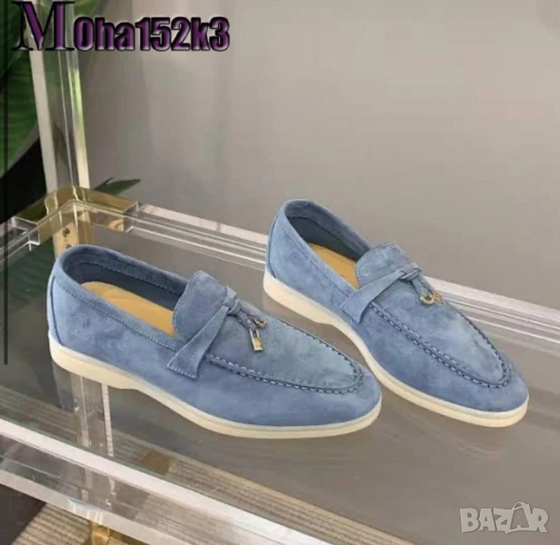 мокасини от естествен велур loro piana , снимка 1