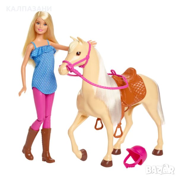 BARBIE PETS Кукла Barbie® с кон FXH13 , снимка 1