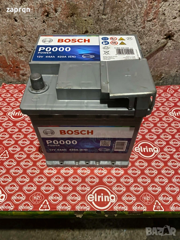 Нов акумулатор Бош/Bosch 44 амп/ч 420 А усилен стартов ток, снимка 1