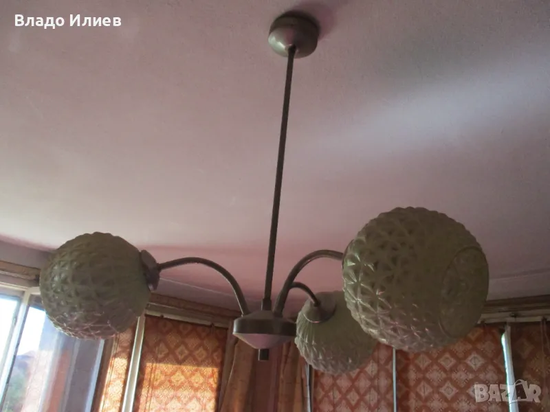 Полилеи, абажури, плафони и водонепроницаема лампа –всички винтидж ,работещи  и добре запазени, снимка 1