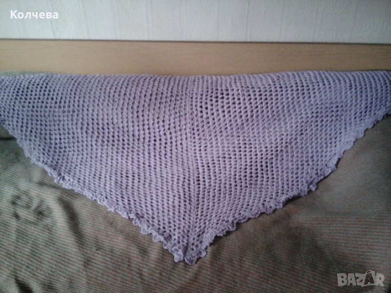 продавам ръчно изплетен неупотребяван шал за 5 лв, снимка 1