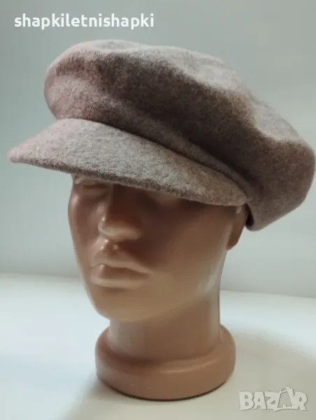 Дамска филцова шапка каскет,лукс 149, снимка 1