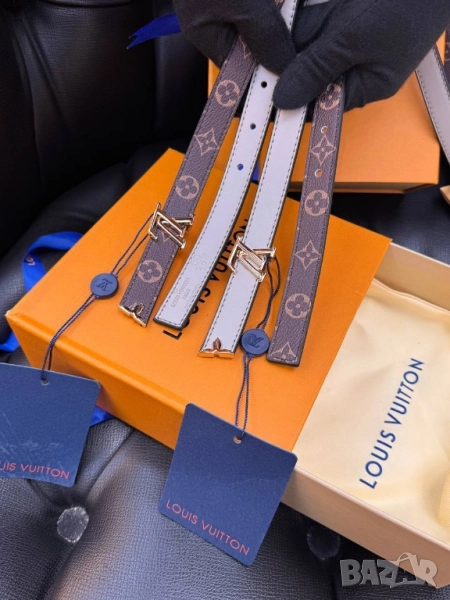 Колан+сертификат+торбичка 1,7см louis vuitton, снимка 1