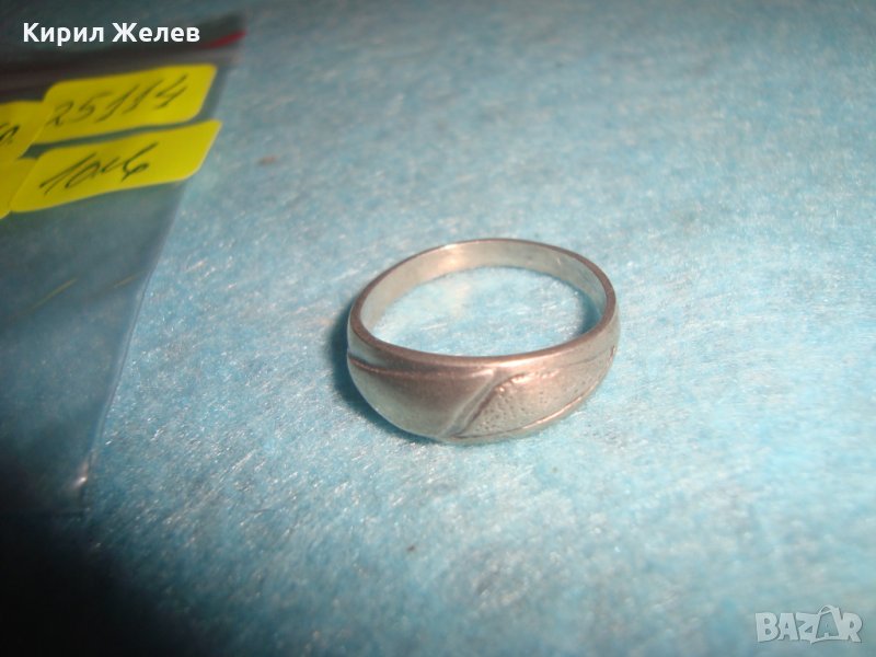 СТАР СРЕБЪРЕН ПРЪСТЕН МАЙСТОРСКА РЪЧНА ИЗРАБОТКА ВИСОКА ПРОБА СРЕБРО АР НУВО СТИЛ 25114, снимка 1